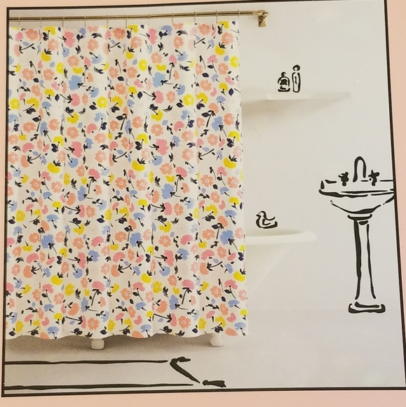 New Kate spade New York  Shower Curtain Gala Floral - Picture 1 of 5